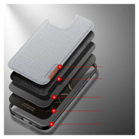 Dux Ducis Fino case covered with nylon material for iPhone 13 Pro Max gray