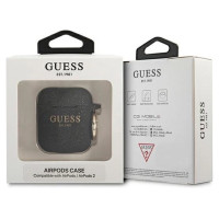 Guess GUA2SGGEK AirPods cover black/black Silicone Glitter