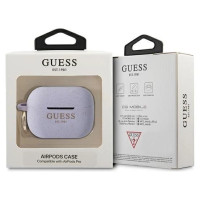 Guess GUAPSGGEU AirPods Pro cover purple/purple Silicone Glitter
