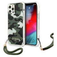Guess GUHCP12LKSARKA iPhone 12 Pro Max 6.7" green/khaki hardcase Camo Collection