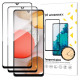 Wozinsky 2x Tempered Glass Full Glue Super Tough Screen Protector Full Coveraged with Frame Case Friendly for Samsung Galaxy A42 5G black