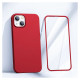 Joyroom 360 Full Case front and back cover for iPhone 13 + tempered glass screen protector red (JR-BP927 red)