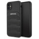 Mercedes AMG AMHCN61GSEBK iPhone 11 6.1 "black / black hardcase Leather Debossed Lines