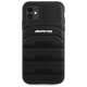 Mercedes AMG AMHCN61GSEBK iPhone 11 6.1 "black / black hardcase Leather Debossed Lines
