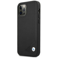 BMW Etui BMW BMHCP12LRCDPK iPhone 12 Pro Max 6,7" czarny/black hardcase Leather Deboss