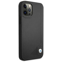 BMW Etui BMW BMHCP12LRCDPK iPhone 12 Pro Max 6,7" czarny/black hardcase Leather Deboss