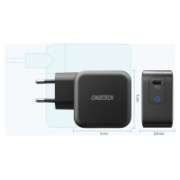 Choetech GaN USB Type C wall charger 61W Power Delivery black (Q6006)