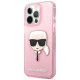 Karl Lagerfeld KLHCP13XKHTUGLP iPhone 13 Pro Max 6,7" różowy/pink hardcase Glitter Karl`s Head