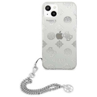 Guess GUHCP13SKPESI iPhone 13 mini 5.4" silver/silver hardcase Peony Chain Collection