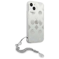 Guess GUHCP13SKPESI iPhone 13 mini 5.4" silver/silver hardcase Peony Chain Collection