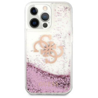 Guess GUHCP13XLG4GPI iPhone 13 Pro Max 6,7" różowy/pink hardcase 4G Big Liquid Glitter