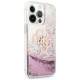 Guess GUHCP13XLG4GPI iPhone 13 Pro Max 6,7" różowy/pink hardcase 4G Big Liquid Glitter
