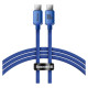 Baseus CAJY000603 USB-C - USB-C PD cable 100W 5A 480Mb/s 1.2m - blue