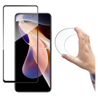 Wozinsky Full Cover Flexi Nano Glass Film Tempered Glass With Frame Xiaomi Redmi Note 11 Pro + / 11 Pro Transparent