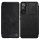 Nillkin Qin Leather Pro Case Case for Samsung Galaxy S22+ (S22 Plus) Camera Protector Holster Cover Flip Case Black