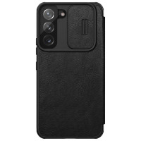 Nillkin Qin Leather Pro Case Case for Samsung Galaxy S22+ (S22 Plus) Camera Protector Holster Cover Flip Case Black