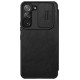 Nillkin Qin Leather Pro Case Case for Samsung Galaxy S22+ (S22 Plus) Camera Protector Holster Cover Flip Case Black