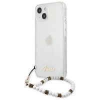 Guess GUHCP13MKPSWH iPhone 13 6.1" Transparent hardcase White Pearl