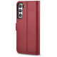 Icarer Haitang Leather Wallet Case Leather Case for Samsung Galaxy S22 + (S22 Plus) Wallet Housing Cover Red (AKSM05RD)