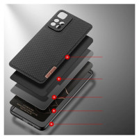 Dux Ducis Fino case cover covered with nylon material Poco M4 Pro 5G black