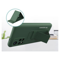 Wozinsky Kickstand Case Silicone Stand Cover for Xiaomi Redmi 10 Black