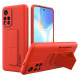 Wozinsky Kickstand Case Silicone Stand Cover for Xiaomi Redmi 10 Red