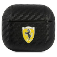 Ferrari FESA3CABK AirPods 3 cover black/black On Track PU Carbon
