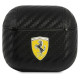 Ferrari FESA3CABK AirPods 3 cover black/black On Track PU Carbon