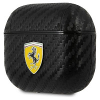 Ferrari FESA3CABK AirPods 3 cover black/black On Track PU Carbon