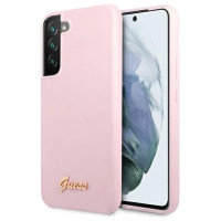 Guess GUHCS22MLSLMGLA S22+ S906 lavender/lavender hardcase Silicone Script Metal Logo