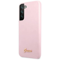 Guess GUHCS22MLSLMGLA S22+ S906 lavender/lavender hardcase Silicone Script Metal Logo