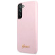 Guess GUHCS22MLSLMGLA S22+ S906 lavender/lavender hardcase Silicone Script Metal Logo