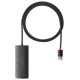 Baseus Lite Series HUB adapter USB-A to 4xUSB-A 3.0 5Gb / s black (WKQX030101)