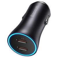 Baseus Golden Contactor Pro car charger 2x USB-C 40W gray (CGJP000013)