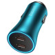Baseus Golden Contactor Pro car charger 2x USB-C 40W blue (CGJP000003)