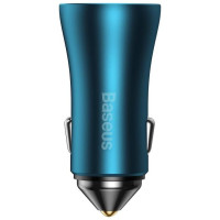 Baseus Golden Contactor Pro car charger 2x USB-C 40W blue (CGJP000003)