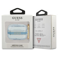 Guess GUAPHHTSB AirPods Pro cover blue/blue Strap Collection