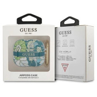 Guess GUA3HHFLN AirPods 3 cover green/green Flower Strap Collection
