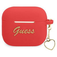 Guess GUA3LSCHSR AirPods 3 cover red/red Silicone Charm Heart Collection