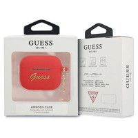 Guess GUA3LSCHSR AirPods 3 cover red/red Silicone Charm Heart Collection