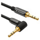 Wozinsky AUX cable angled (male-male) mini jack cable 3 m black