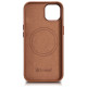 Icarer Case Leather Case Cover for iPhone 14 Brown (WMI14220705-BN) (MagSafe Compatible)