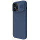 Nillkin CamShield Magnetic Silicone Case iPhone 14 Pro Max Magnetic MagSafe Cover with Camera Protector Blue