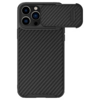 Nillkin Synthetic Fiber S Case iPhone 14 Pro Max case with camera cover, black