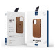 Dux Ducis Naples iPhone 14 Plus case magnetic leather MagSafe case brown