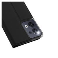 Dux Ducis Skin Pro case for Oppo Reno 8 flip cover card wallet stand black