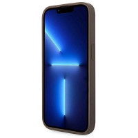Guess GUHCP14LG4GLBR iPhone 14 Pro 6,1" brązowy/brown hard case 4G Stripe Collection