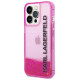 Karl Lagerfeld KLHCP14LLCKVF iPhone 14 Pro 6,1" różowy/pink hardcase Liquid Glitter Elong