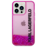 Karl Lagerfeld KLHCP14LLCKVF iPhone 14 Pro 6,1" różowy/pink hardcase Liquid Glitter Elong