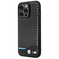 BMW Case BMW BMHCP14L22NBCK iPhone 14 Pro 6.1 "black / black Leather Carbon
